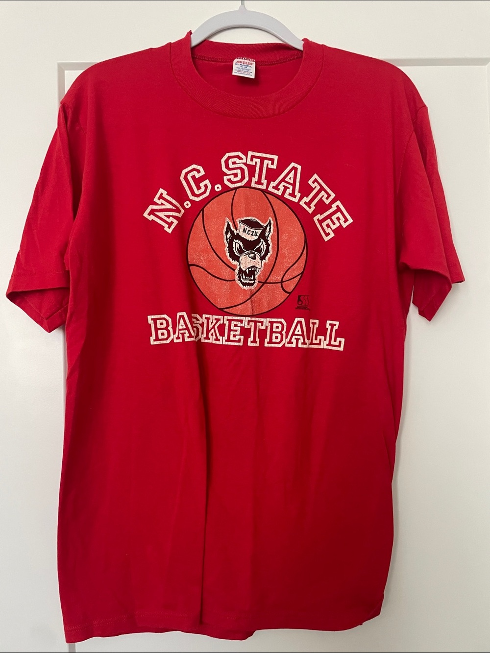 Retro N.C. State Basketball Red Graphic Tee